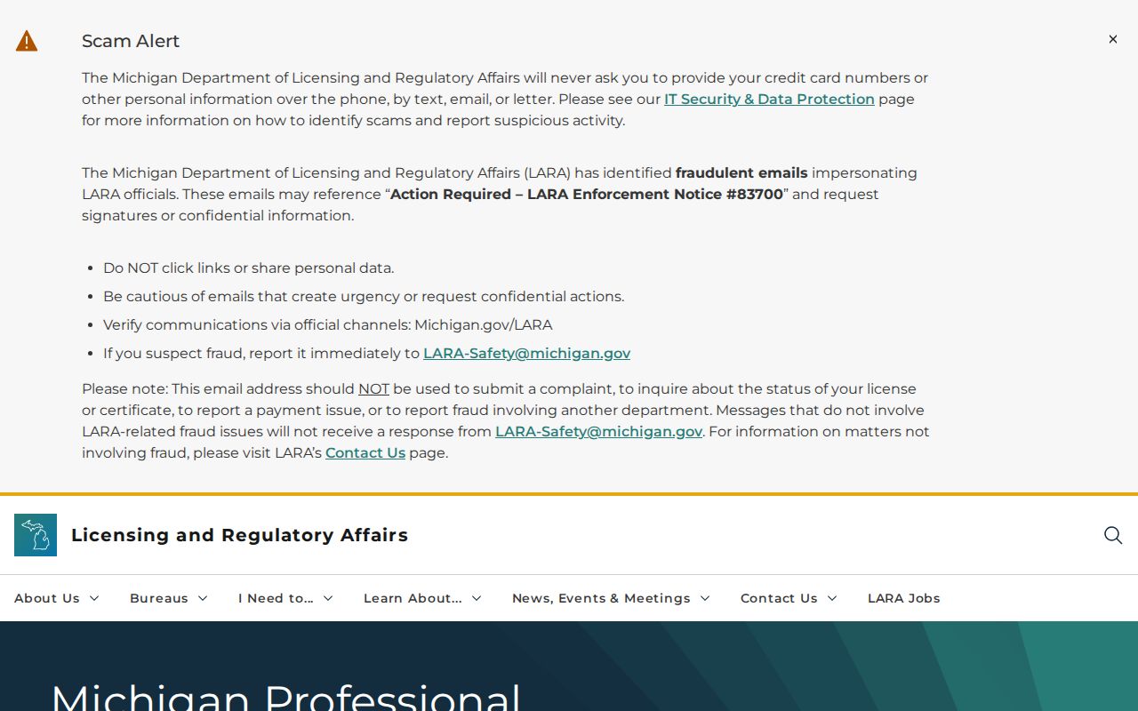 Kalamazoo County residents directory reference showing the Michigan MiPLUS license lookup